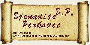 Đenadije Pirković vizit kartica